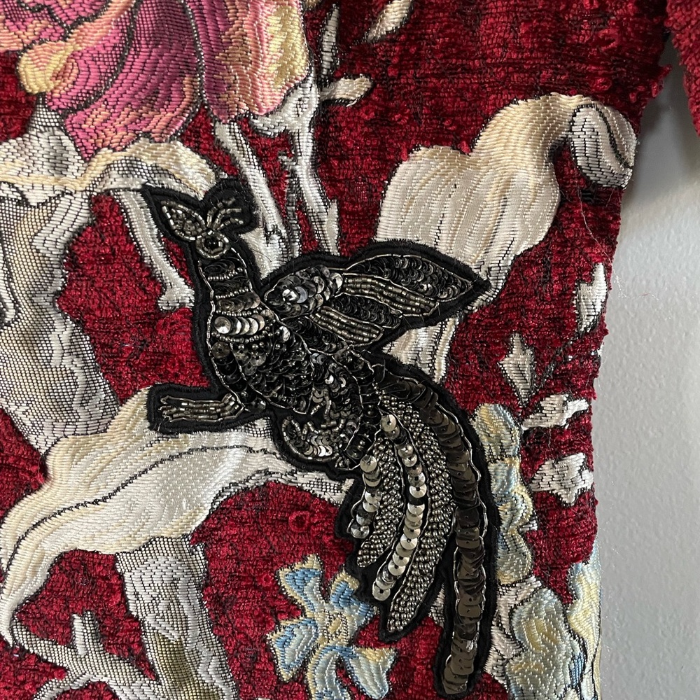 Zara Red Floral Mini Dress - Picture 7 of 15